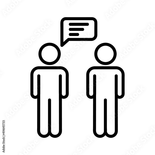 Human teamwork flat icon. Pictogram for web. Line stroke. Isolated on white background. Vector eps10. Business family concept