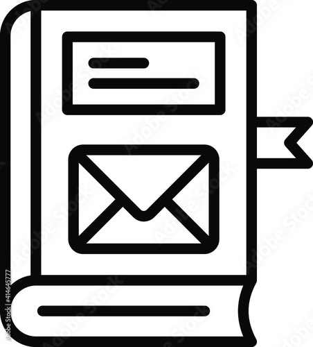 Mail with Book Concept, Book Cargo Vector Icon Design, postal service symbol, physically transporting postcards and parcels Sign, Courier and Shipping Services Stock illustration, Distance learning