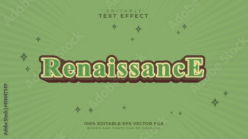 Text Effect Renaissance Style