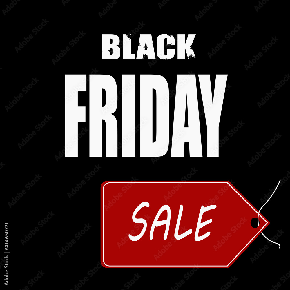 Black friday sale shopping time friday shopping, discount card. Black friday banner, poster, print for big sale