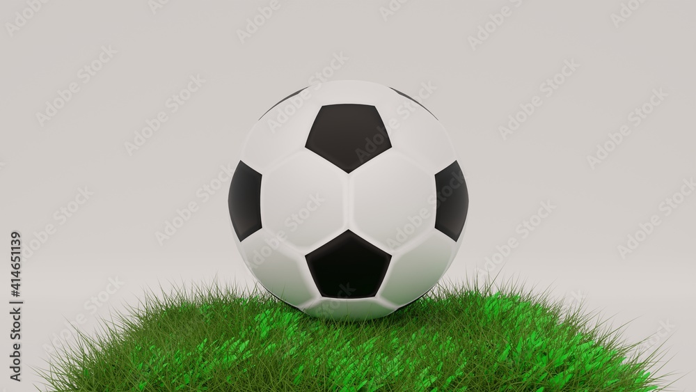 Fototapeta premium football with white background 