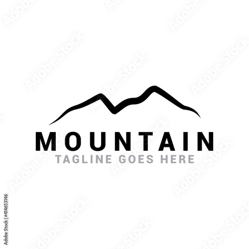 Montain logo icon vector template.