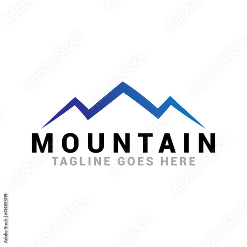 Montain logo icon vector template.