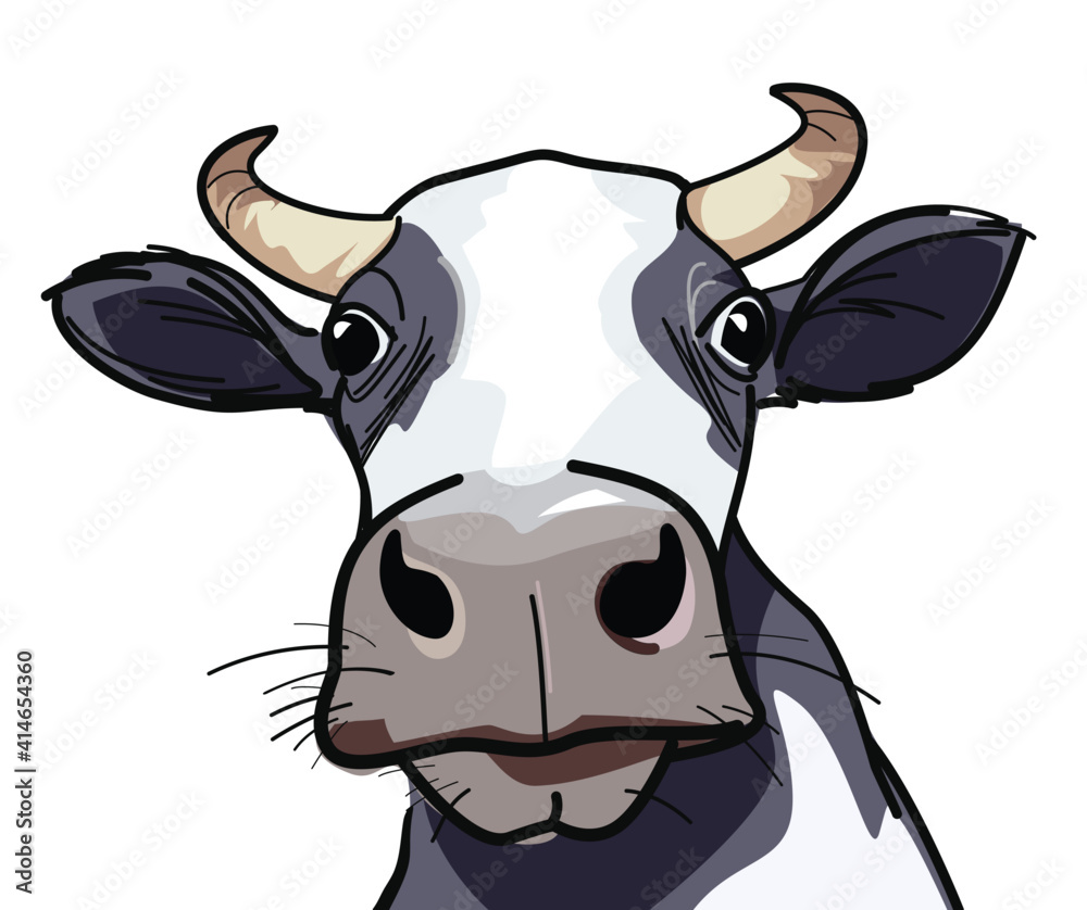 Cartoon Cow Horns