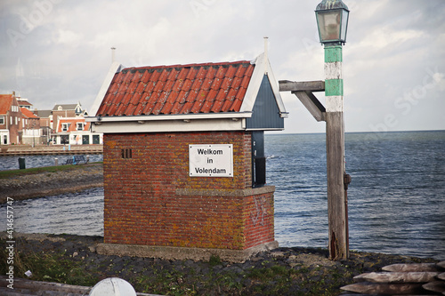 Streets of Volendam, a small village from Netherlands
