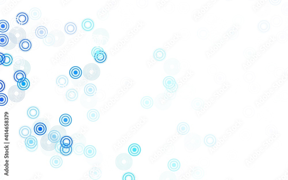 Light BLUE vector template with circles.