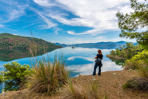Fototapeta Naklejka Na Ścianę i Meble -  Koycegiz Lake view in Turkey