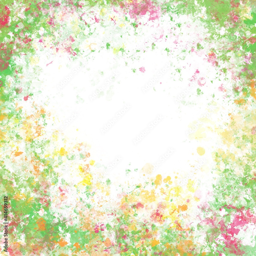 abstract watercolor background with flowers