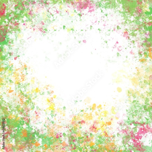 abstract watercolor background with flowers