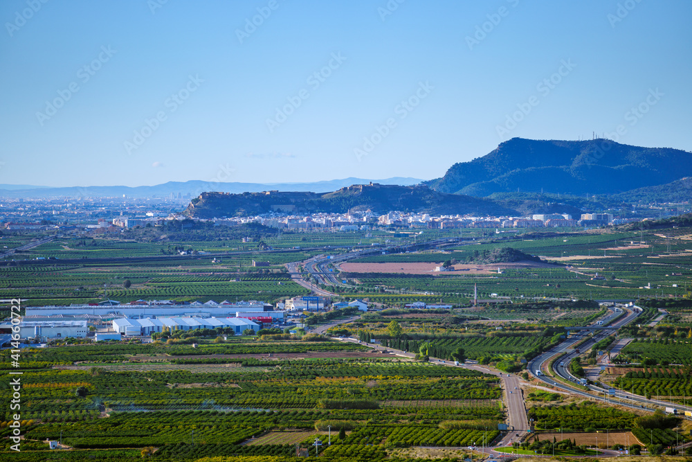 Sagunto, Spain. Panorama of the 