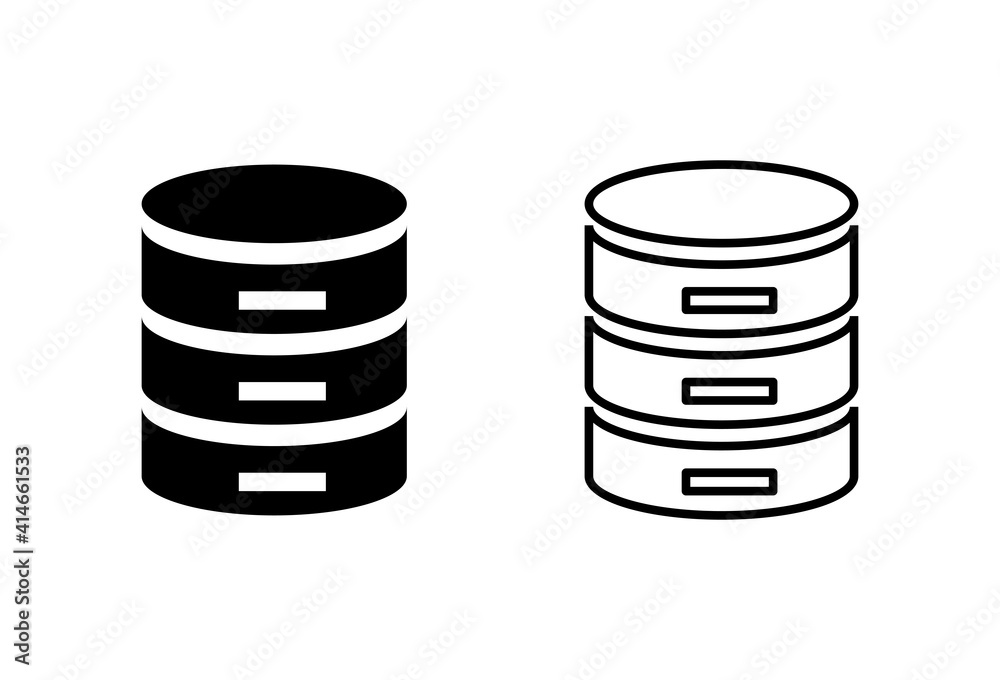 Database icon set. database vector icon Database icon set. database vector icon