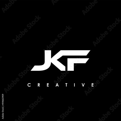 JKF Letter Initial Logo Design Template Vector Illustration photo