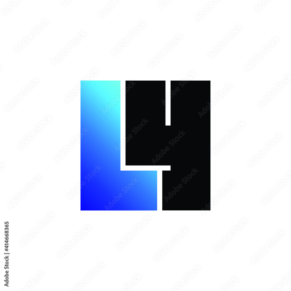 Letter LY simple logo design vector Letter LY simple logo design vector