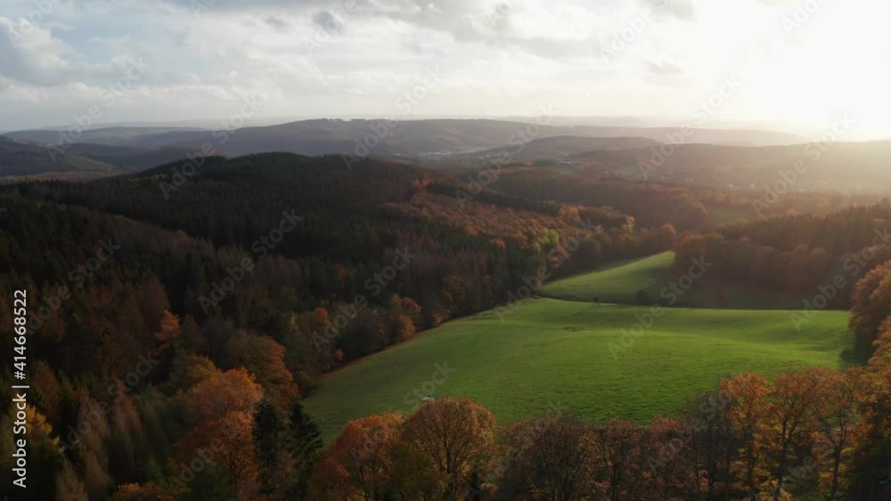 the siegerland landscape in germany in autumn the siegerland landscape in germany in autumn