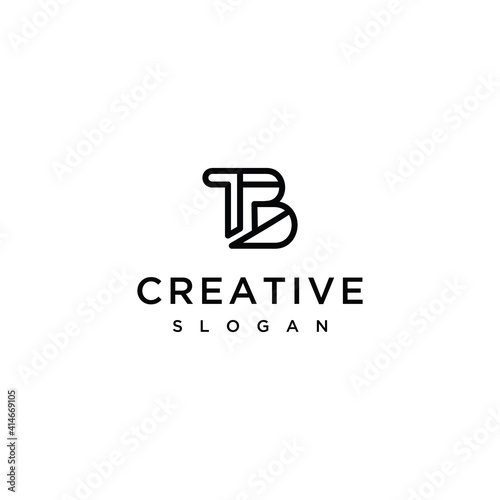 TB or BT letter logo vector monogram	