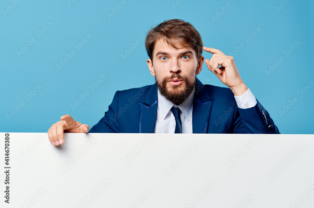 man in suit white mockup official presentation Copy Space man in suit white mockup official presentation Copy Space