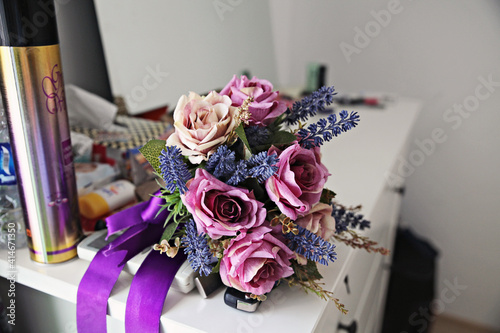 Bridal bouquet with flowers