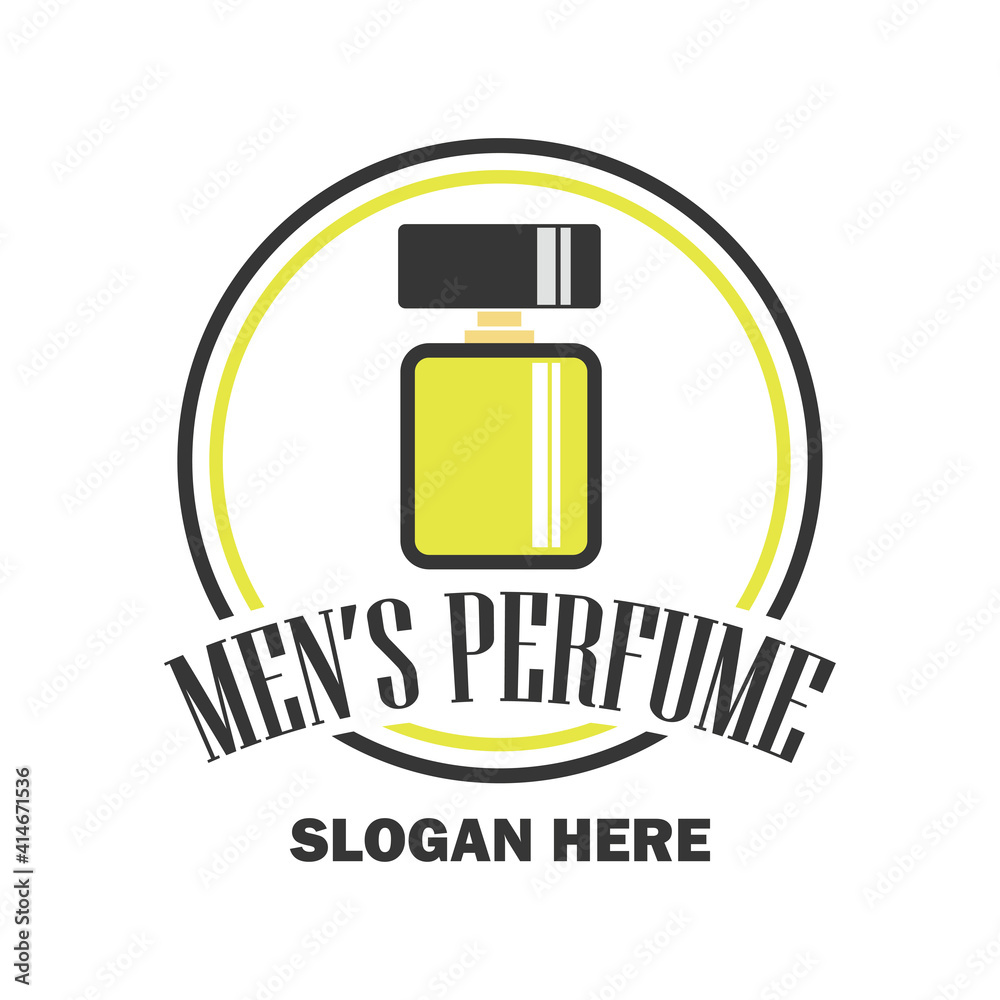 perfume man fragrance logo with text space for your slogan tag line, vector illustration perfume man fragrance logo with text space for your slogan tag line, vector illustration
