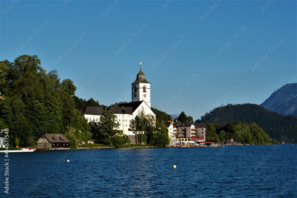  Wolfgangsee lake,Schafberg, St. Wolfgang