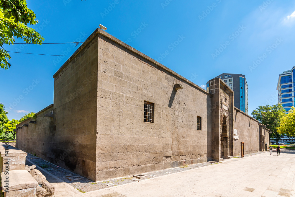 Anatolion Seljuk Museum and Giyasiye and Sifahiye Madrasah view in Kayseri City of Turkey. Anatolion Seljuk Museum and Giyasiye and Sifahiye Madrasah view in Kayseri City of Turkey.