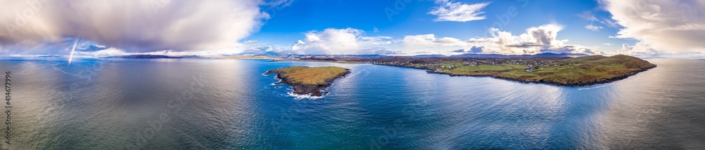 Aerial view of Inishkeel and Portnoo in Donegal - Ireland