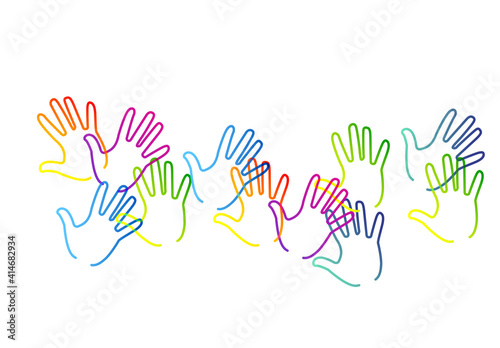 mani, comunità colori	

