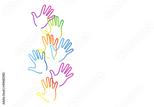 mani, comunità colori	
