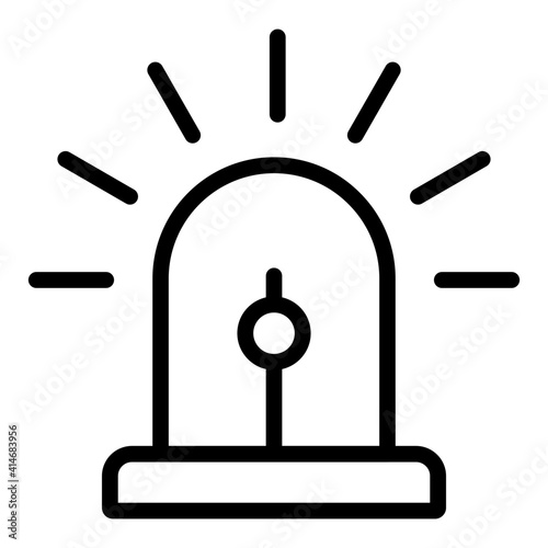 An editable design vector of siren