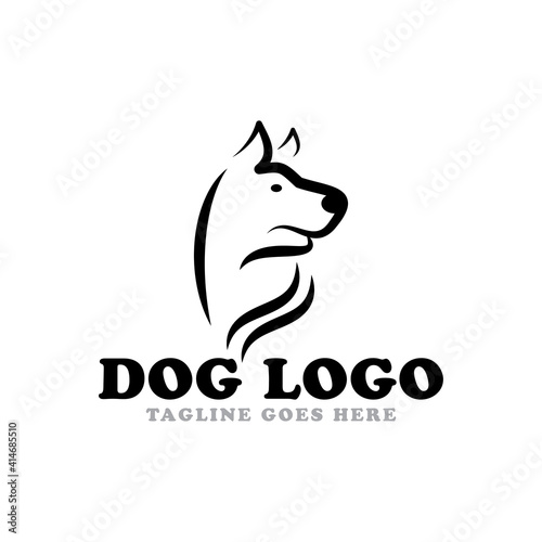 Dog logo icon vector template.