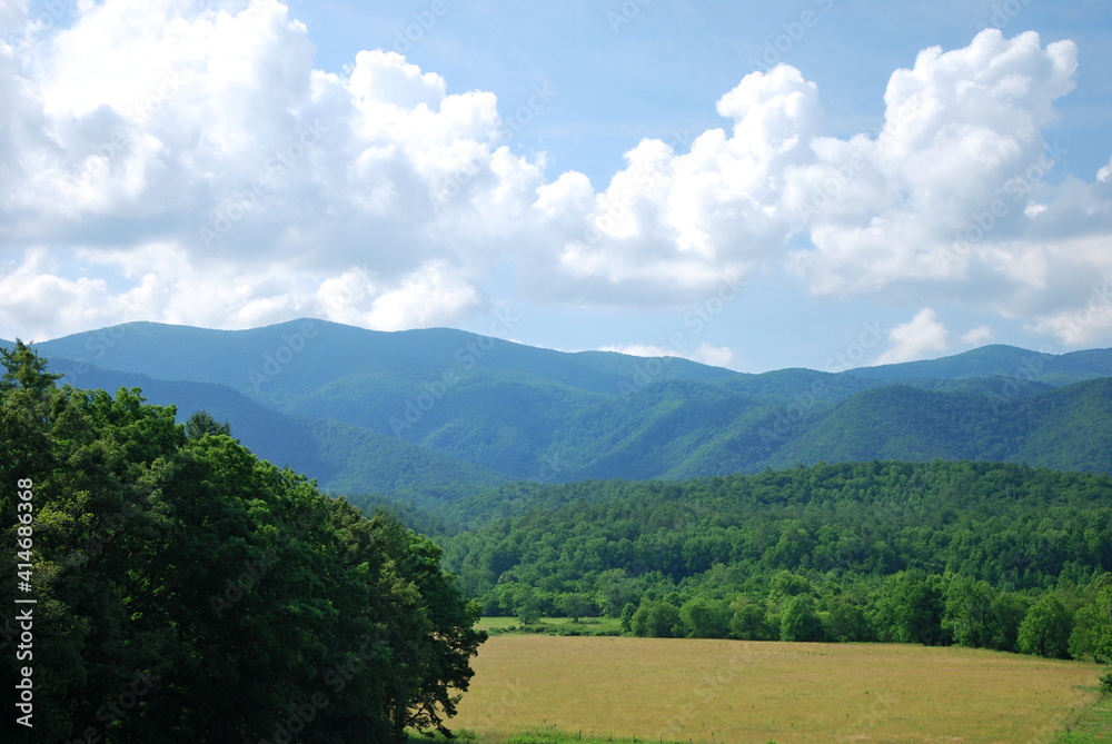 Panorama Landschaft im Great Smoky Mountains National Park, Tennessee