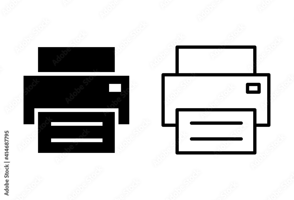 Print icon set. printer icon vector. Print icon set. printer icon vector.