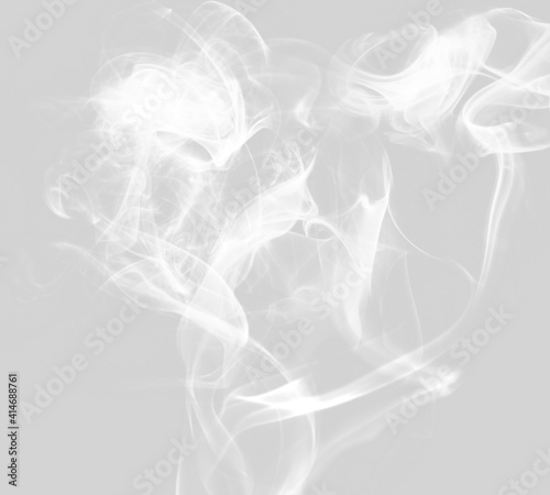 White smoke floating element