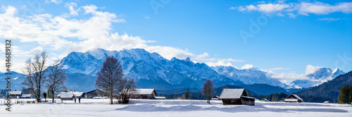 Karwendel and Wetterstein Mountains at Wallgau - Bavaria © fottoo