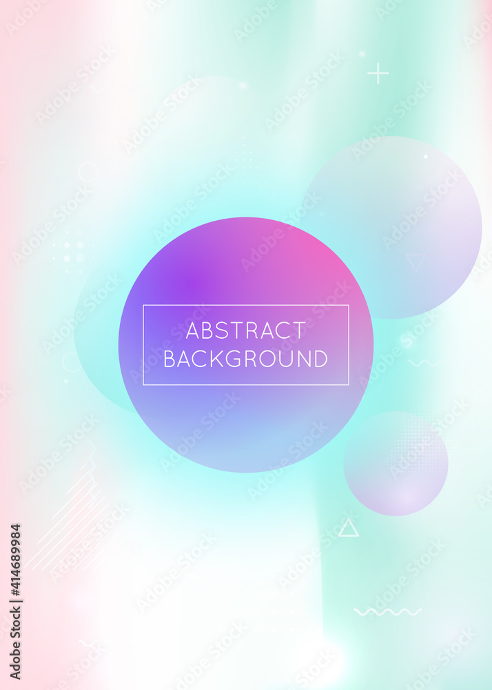 Liquid shapes background with dynamic fluid. Holographic bauhaus gradient with memphis elements. Liquid shapes background with dynamic fluid. Holographic bauhaus gradient with memphis elements.
