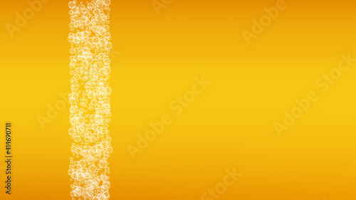 Oktoberfest background. Beer foam. Craft lager splash.