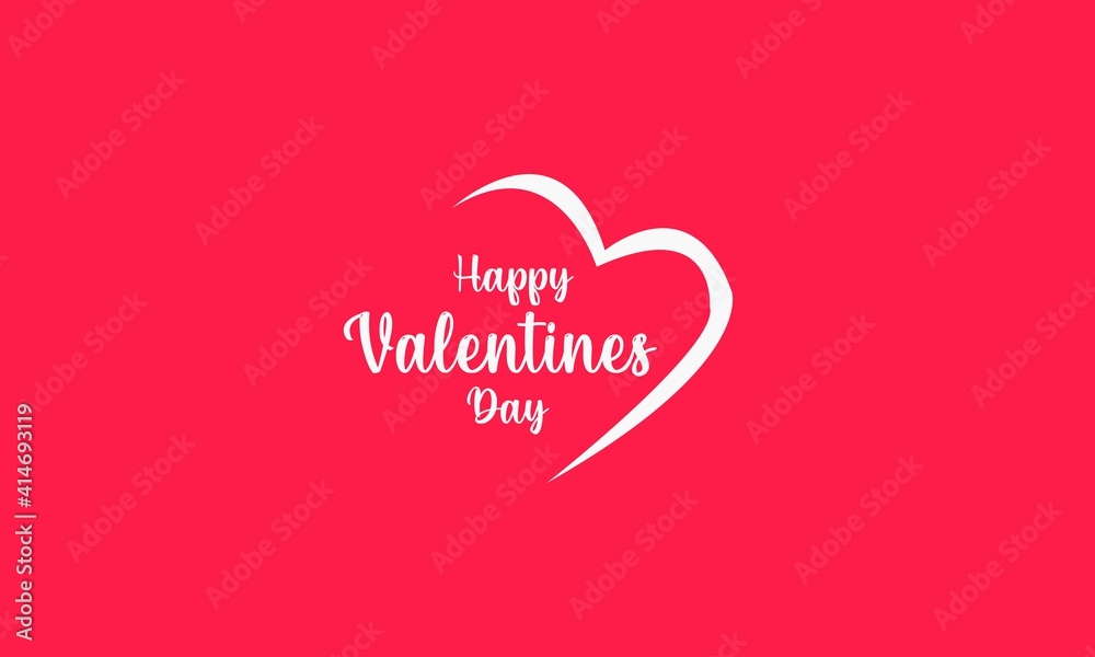 Happy valentines day card design with heart backgroud Happy valentines day card design with heart backgroud