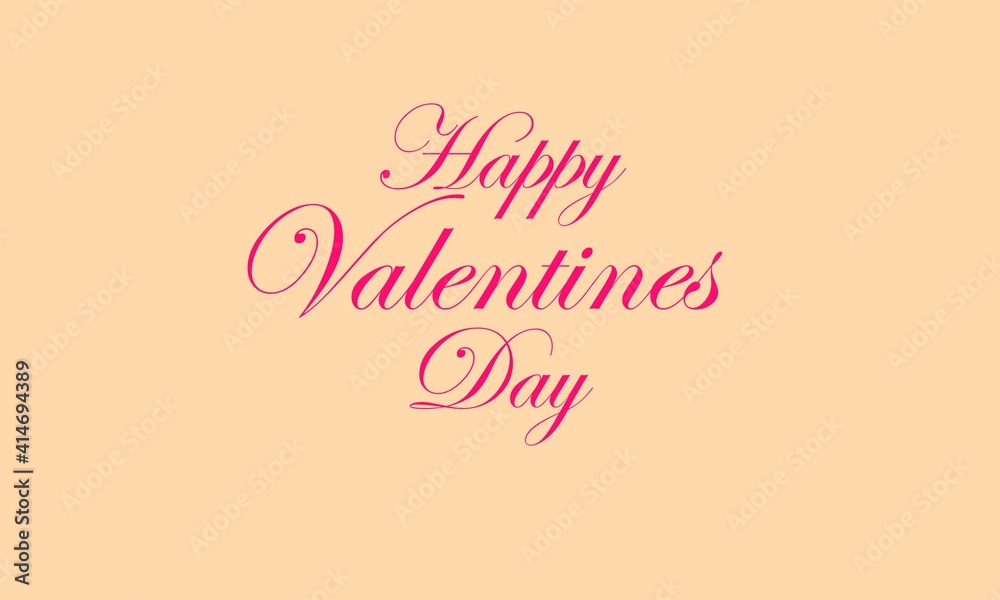 Happy valentines day design with heart background