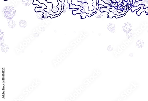 Light Purple vector background with spots, lines.