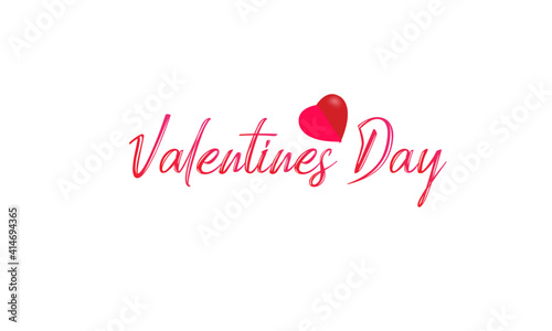 Happy valentines day design with heart background