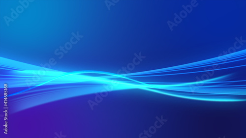 青いデジタル波型ウェーブ背景素材