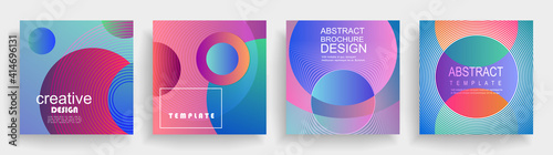 Artistic design of covers. Creative colors background. Fashionable futuristic design
