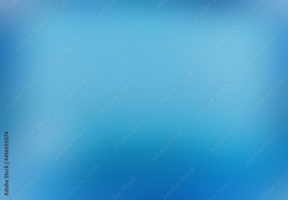 Empty blue blurred background abstract plain graphic. Smooth texture.