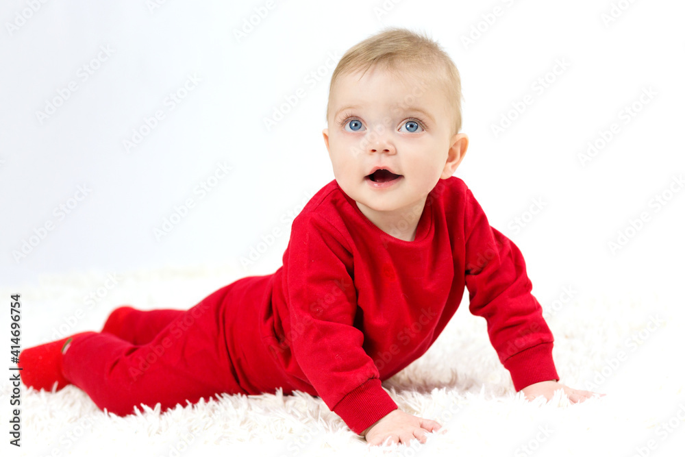 Handsome baby white background copy text, isolated. Handsome baby white background copy text, isolated.