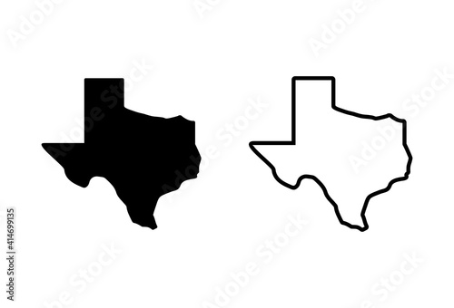 Texas icon set. texas sign symbol photo