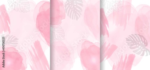 Light pink alcohol ink background collection. abstract fluid art painting design