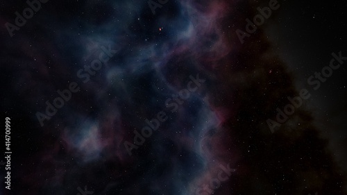 Space background with nebula and stars  nebula in deep space  abstract colorful background 3d render
