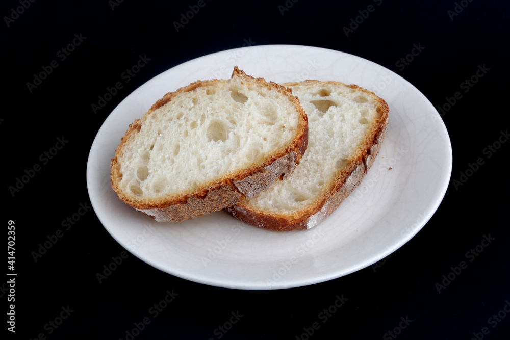 sliced bread with virgin olive oil as mediterranean food sliced bread with virgin olive oil as mediterranean food