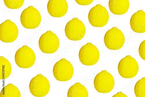 lemon fruit and a half isolated on white background. Yellow fruit. lemon pattern. 