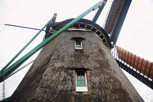 Old, traditional wind mills of Netherlands