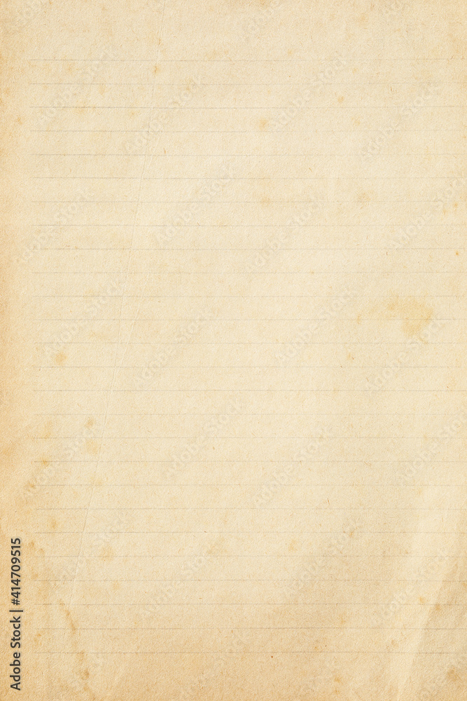 Obraz premium Vertical paper note sheet texture with lines
